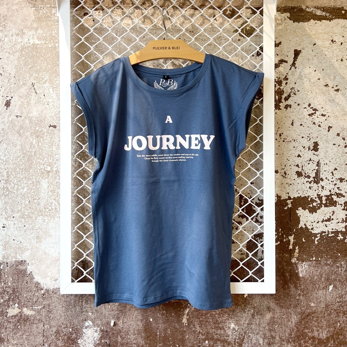 A Journey - Denim T-Shirt - Pulver & Blei