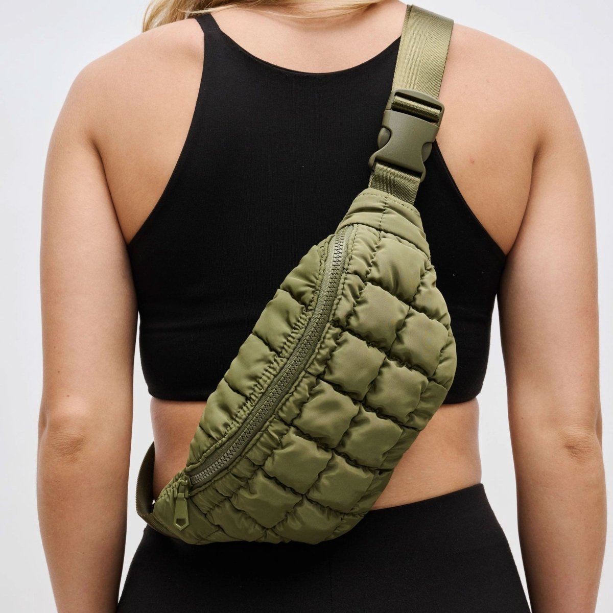 Atelier Puff Bag - oliv - Pulver & Blei