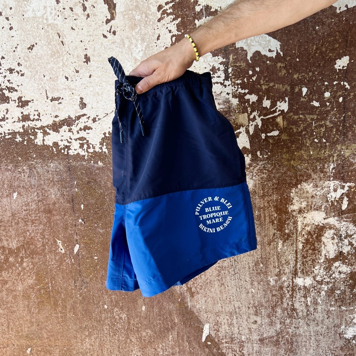 Blue Tropique Mare - Swim Short Blue - Pulver & Blei