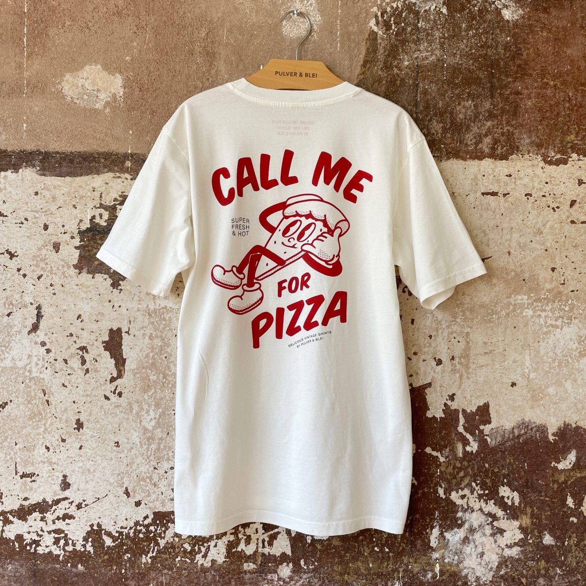 Call me for Pizza - Oversize T-Shirt - Pulver & Blei