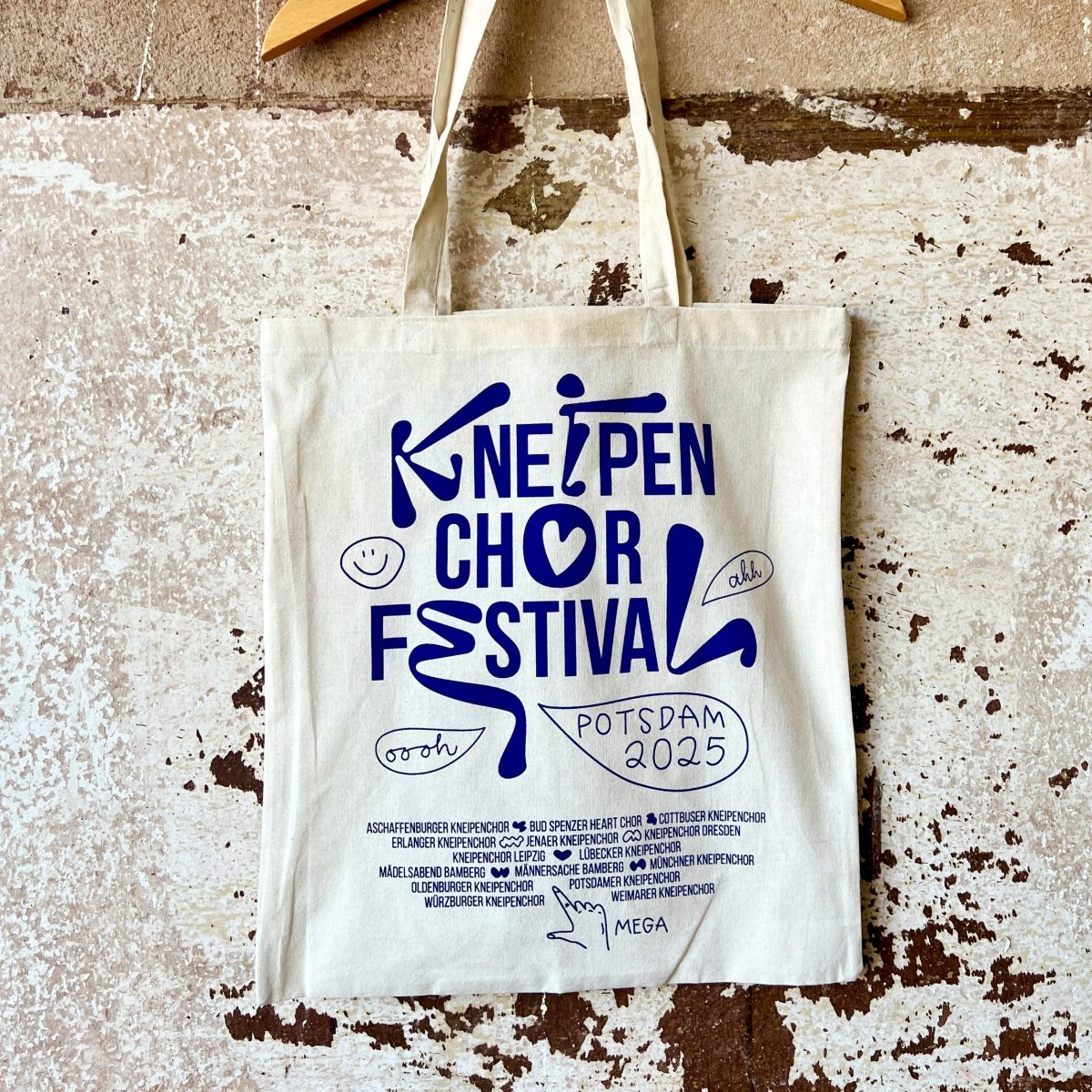 Festival Baumwollbeutel - Blue Print - Pulver & Blei