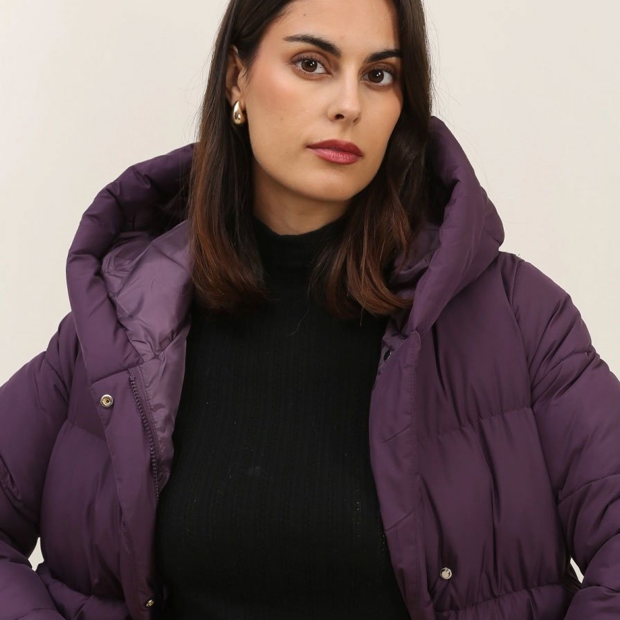 Grande Belle - Puff Down Jacket Purple - Pulver & Blei