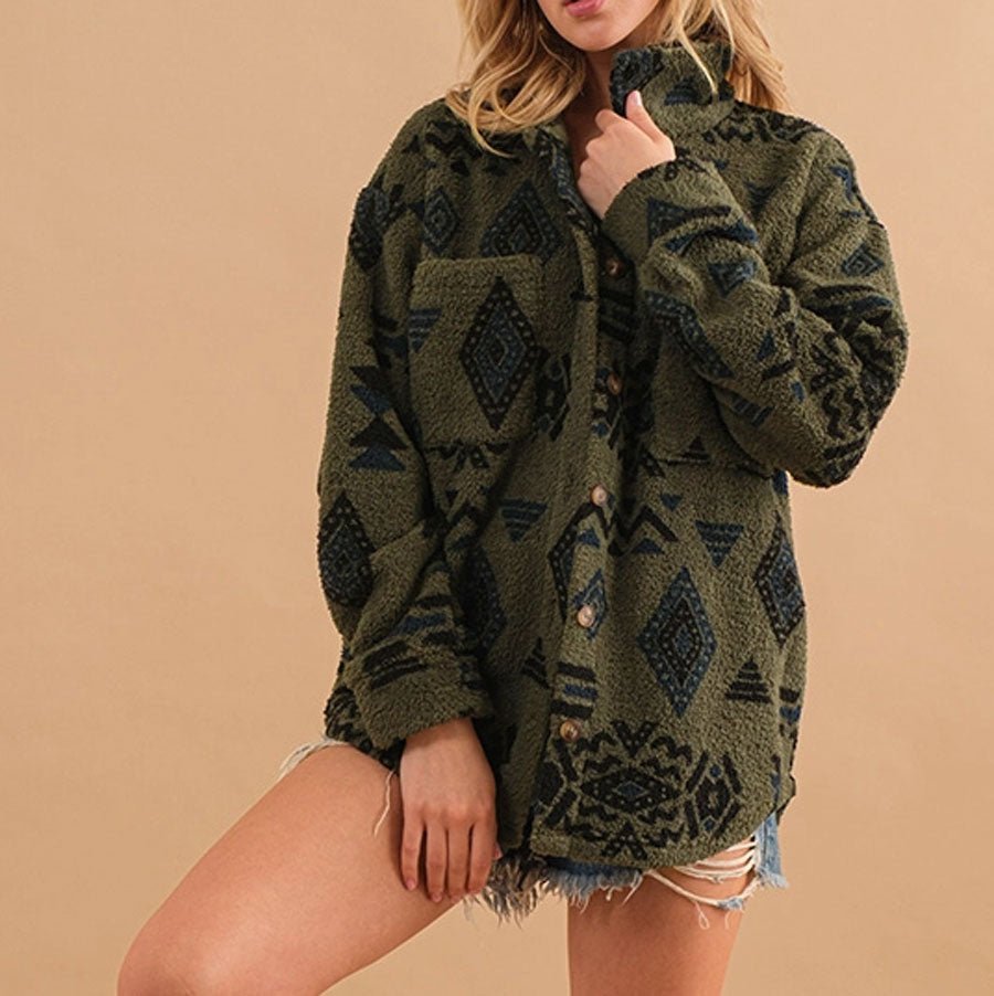 Green Valley Teddy Jacket - Pulver & Blei