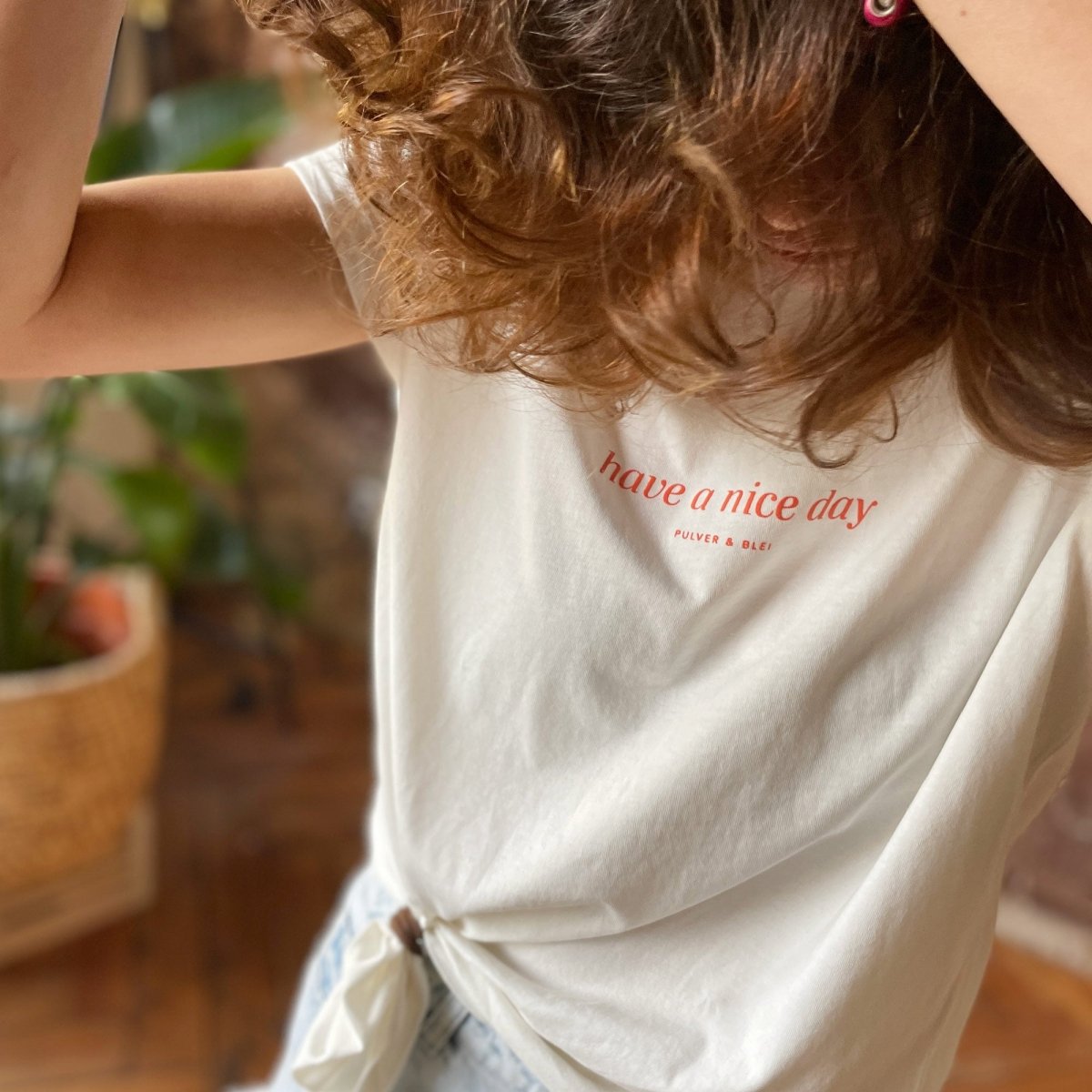 Have a nice Day - Roll Up T-Shirt natur - Pulver & Blei