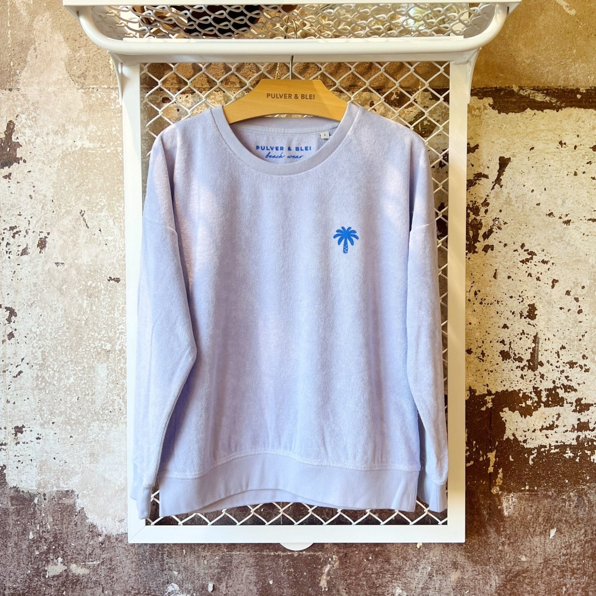 I like it here - Lavendel Frottee Sweater - Pulver & Blei