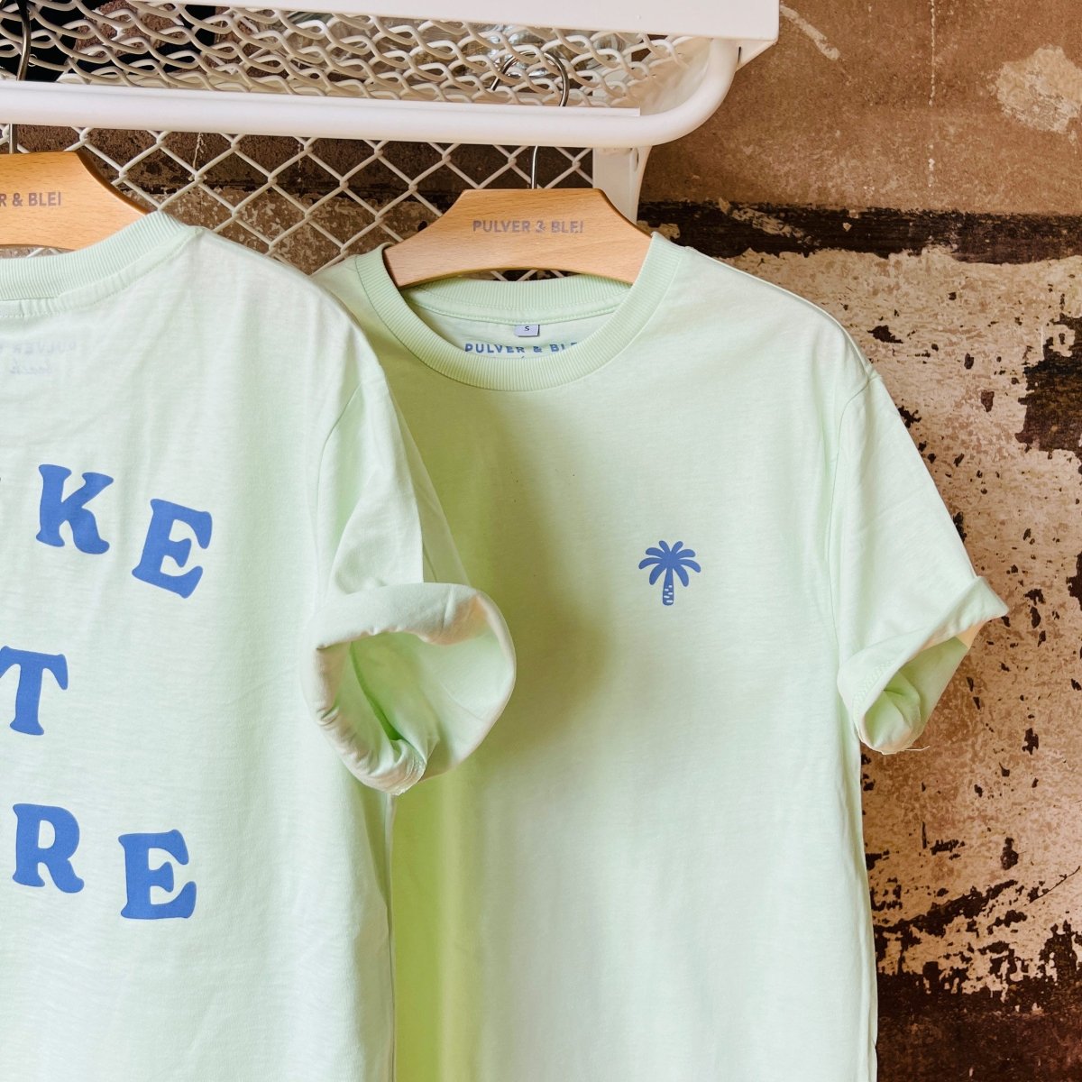 I Like it here - Mint Oversize Tee - Pulver & Blei