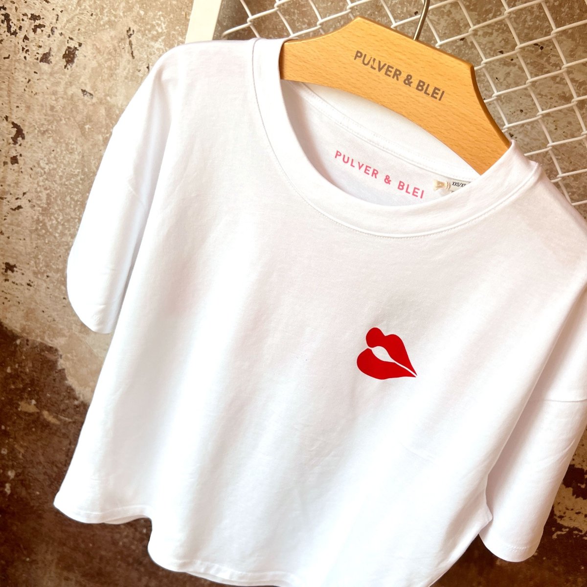 Knutschen & Rosé - Oversize T-Shirt Weiss - Pulver & Blei