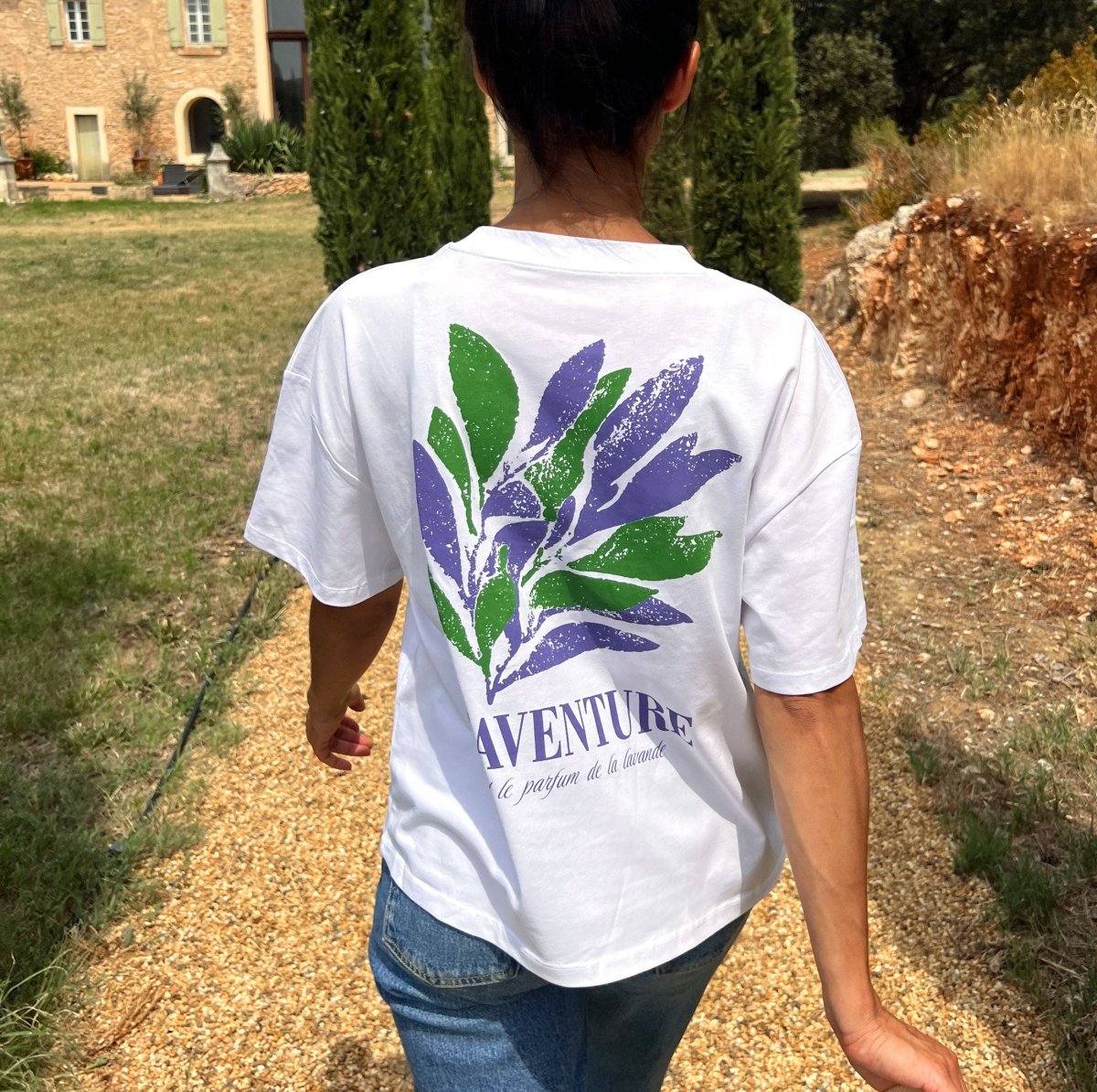 L'aventure Lavande - Oversize T-Shirt - Pulver & Blei