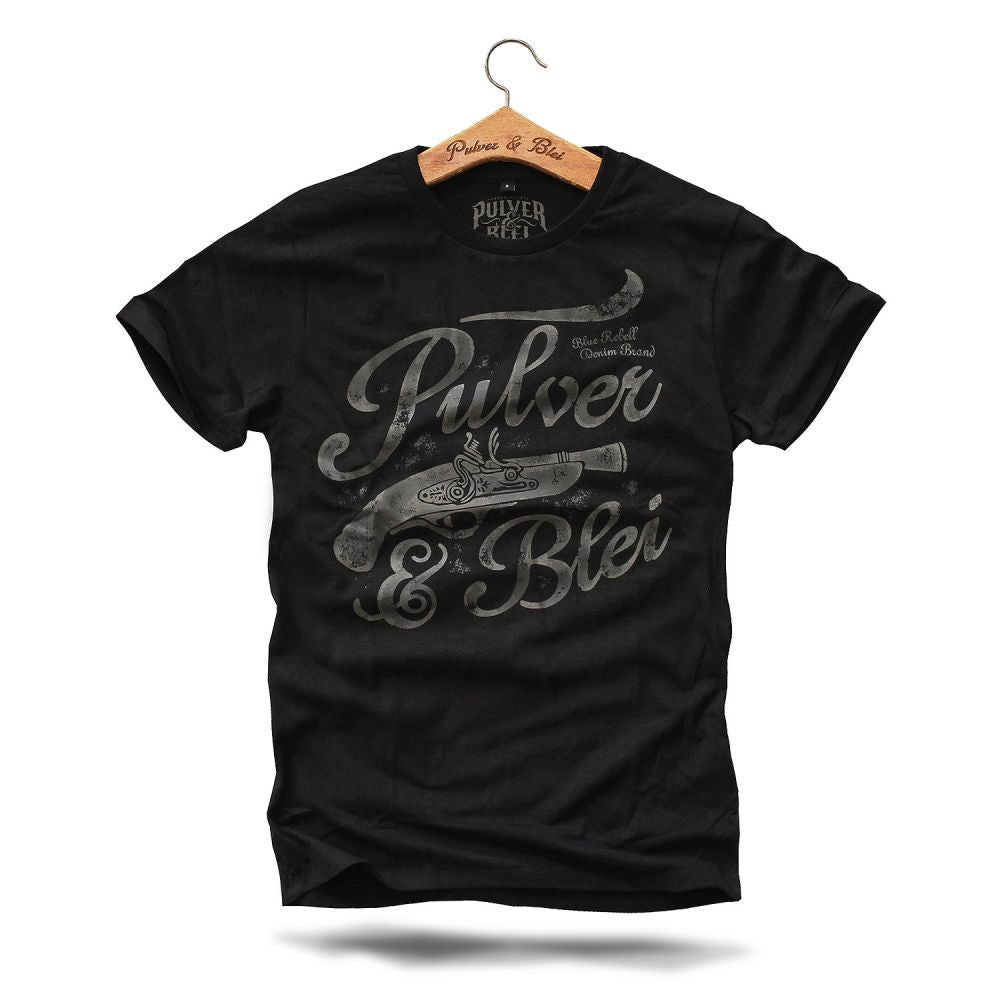 Old Gun - Classic T-Shirt Black - Pulver & Blei