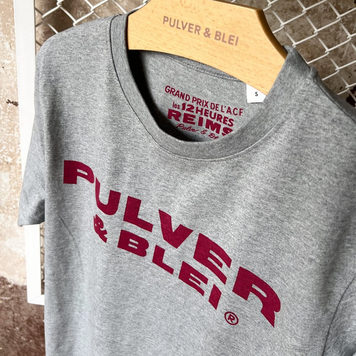 Reims Grand Prix T-Shirt Grey - Pulver & Blei