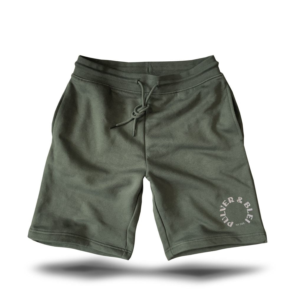 Round & Edged - Short Pants Olive - Pulver & Blei