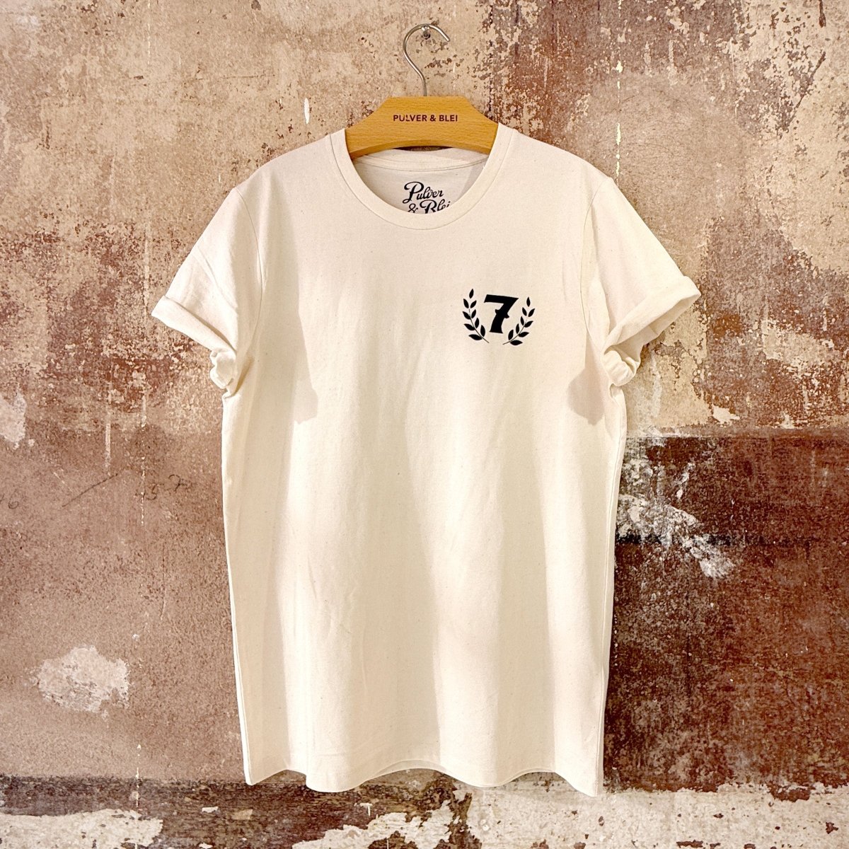 Rowdy Rebels Cafe Racer - T-Shirt Raw Natural - Pulver & Blei