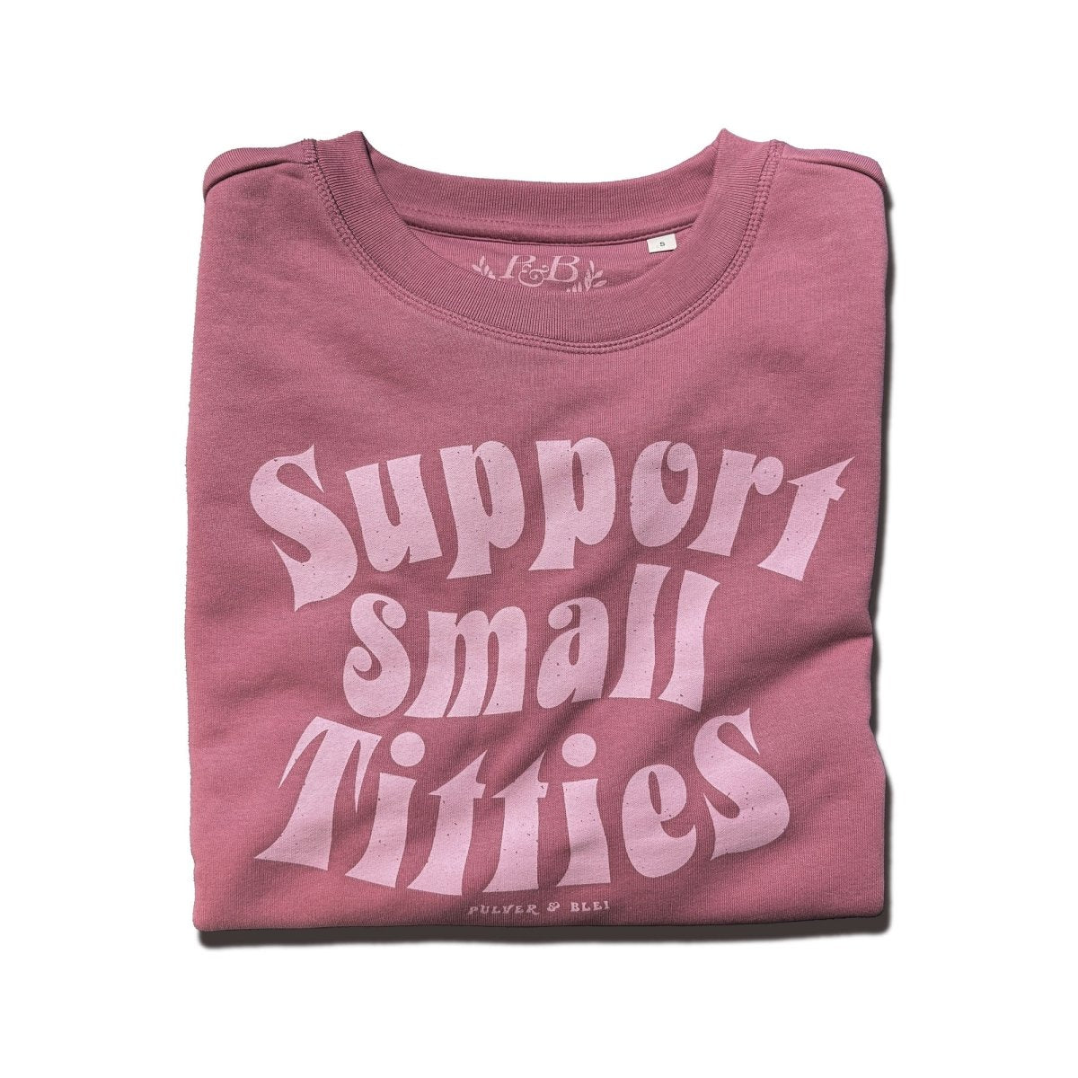 Support small Titties - Sweatshirt Vintage Red - Pulver & Blei