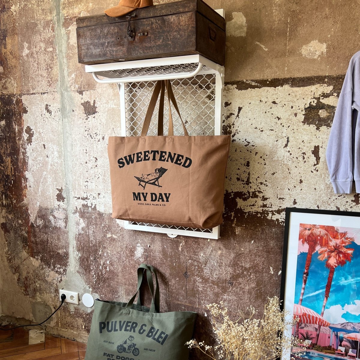 Sweetened my Day - XXL Beach Bag - Pulver & Blei