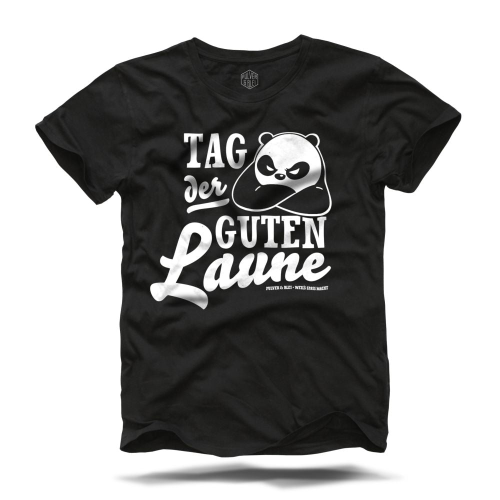 Tag der Guten Laune - T-Shirt schwarz - Pulver & Blei