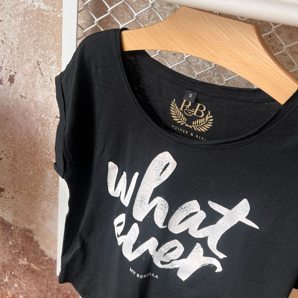 What Ever - Fashion Shirt Black - Pulver & Blei