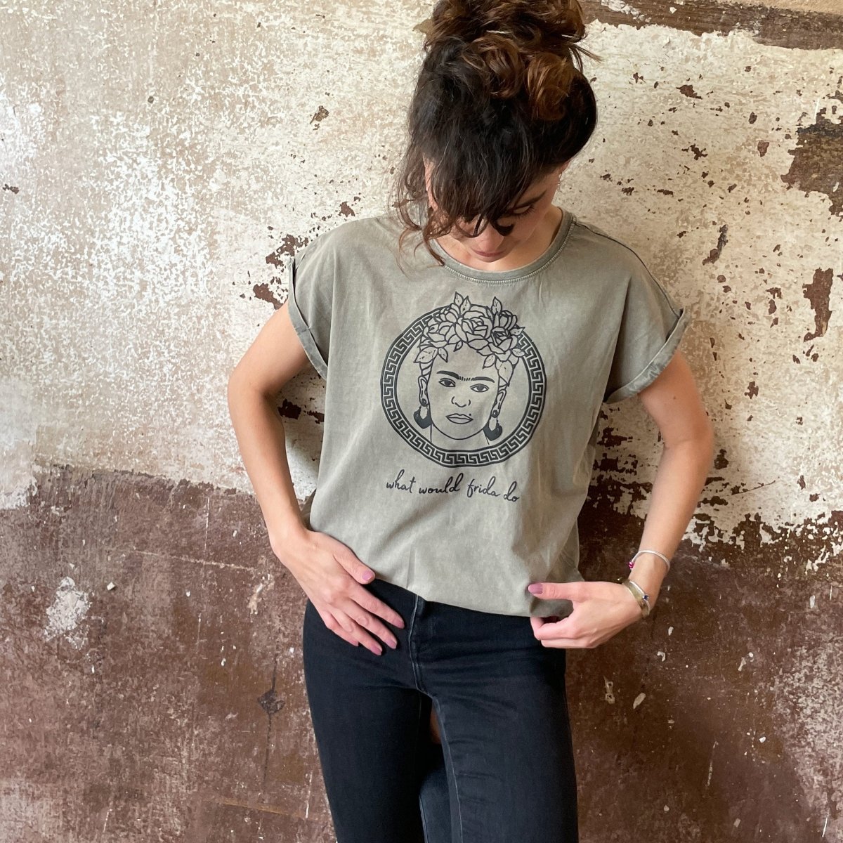 What would Frida do Washed Grey - Pulver & Blei