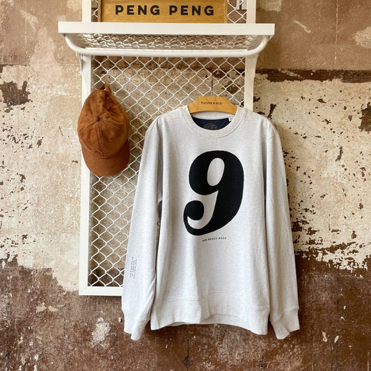 1965 Beach Race - Roadwear Sweater Light Gray - Pulver & Blei