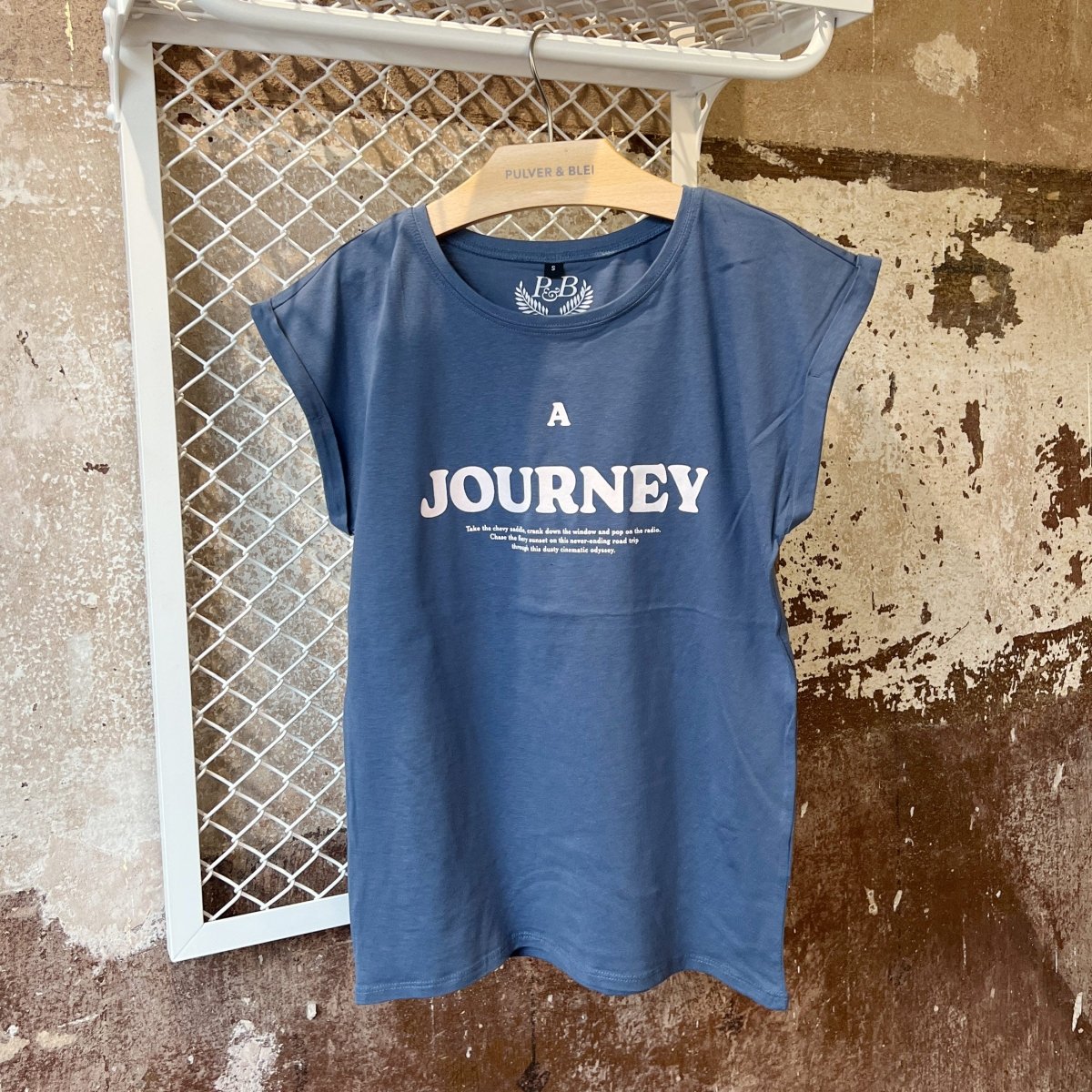 A Journey - Denim T-Shirt - Pulver & Blei