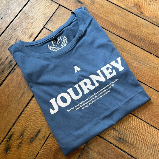 A Journey - Denim T-Shirt - Pulver & Blei