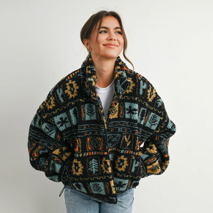 Anza Borego Teddy Jacket - Pulver & Blei