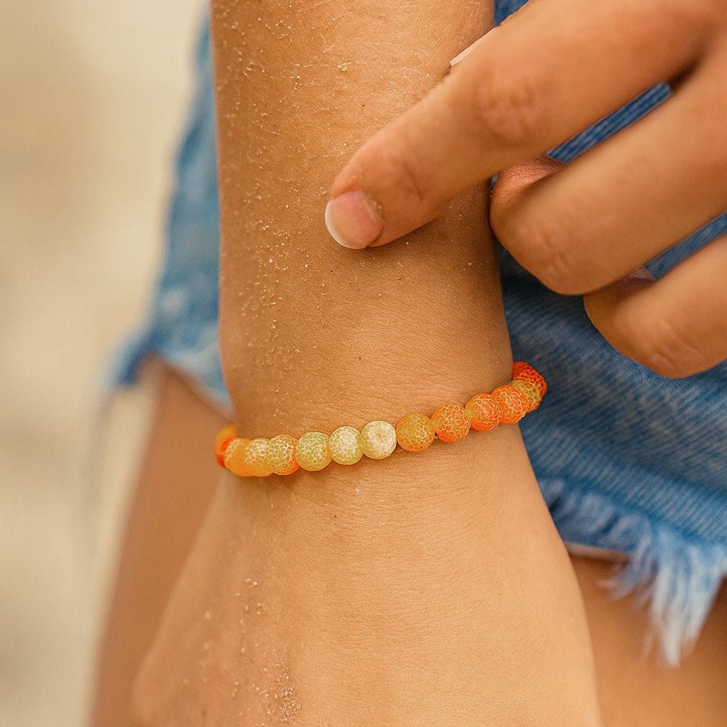 Armband Sunrise Pearls - Pulver & Blei