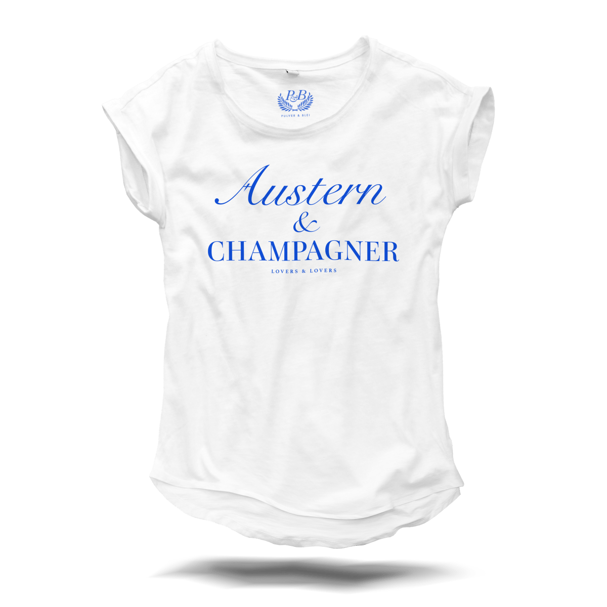 Austern & Champagner - Fashionshirt white - Pulver & Blei