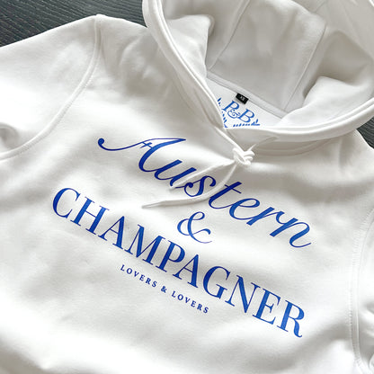 Austern & Champagner - Unisex Hoodie weiss