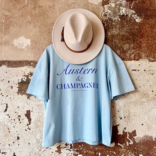Austern & Champagner - Sea Breeze Blue Oversize - Pulver & Blei