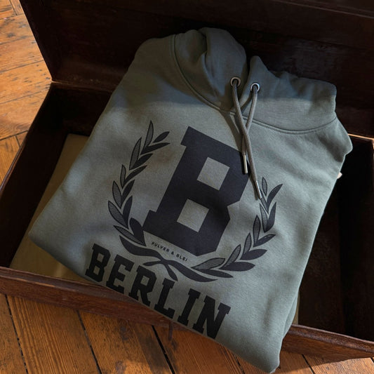Berlin Original Hoodie Oliv - Pulver & Blei