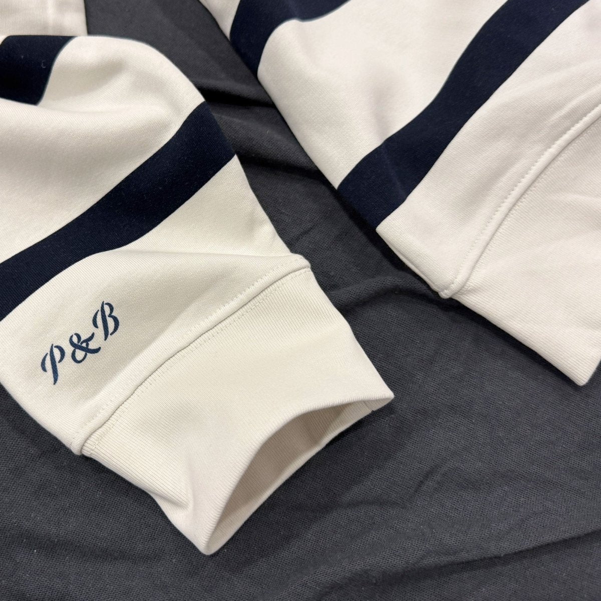 Blue Stripe Essential Sweater - Pulver & Blei