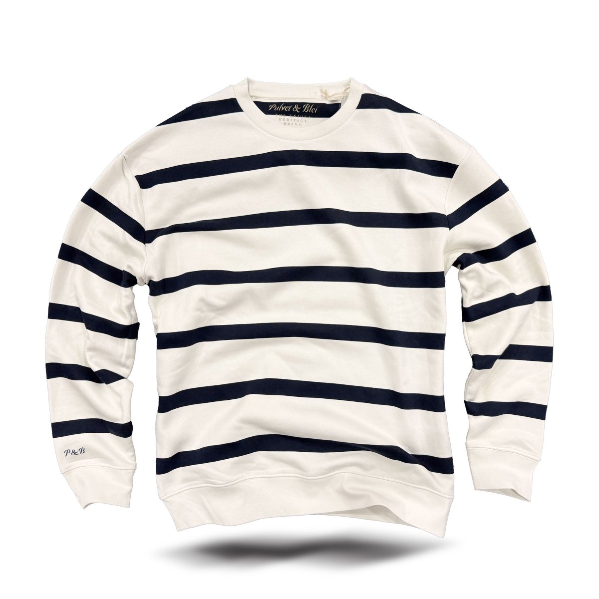 Blue Stripe Essential Sweater - Pulver & Blei