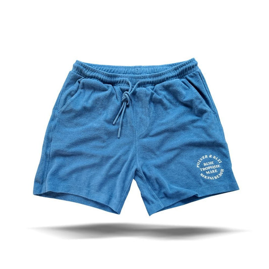 Blue Tropique Frottee Short - Pulver & Blei