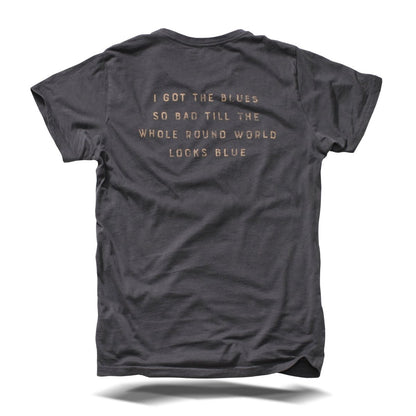 Blues Roots T-Shirt - Dark grey - Pulver & Blei
