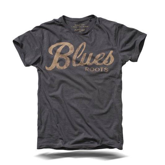 Blues Roots T-Shirt - Dark grey - Pulver & Blei