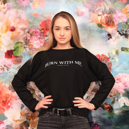 Burn with me - Loose Fit Sweatshirt - Pulver & Blei