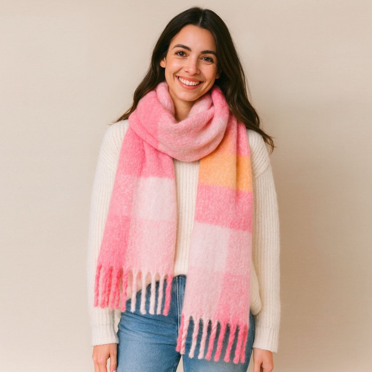 Candy Cuddle - Kuschel - XL - schal in candy pink - Pulver & Blei