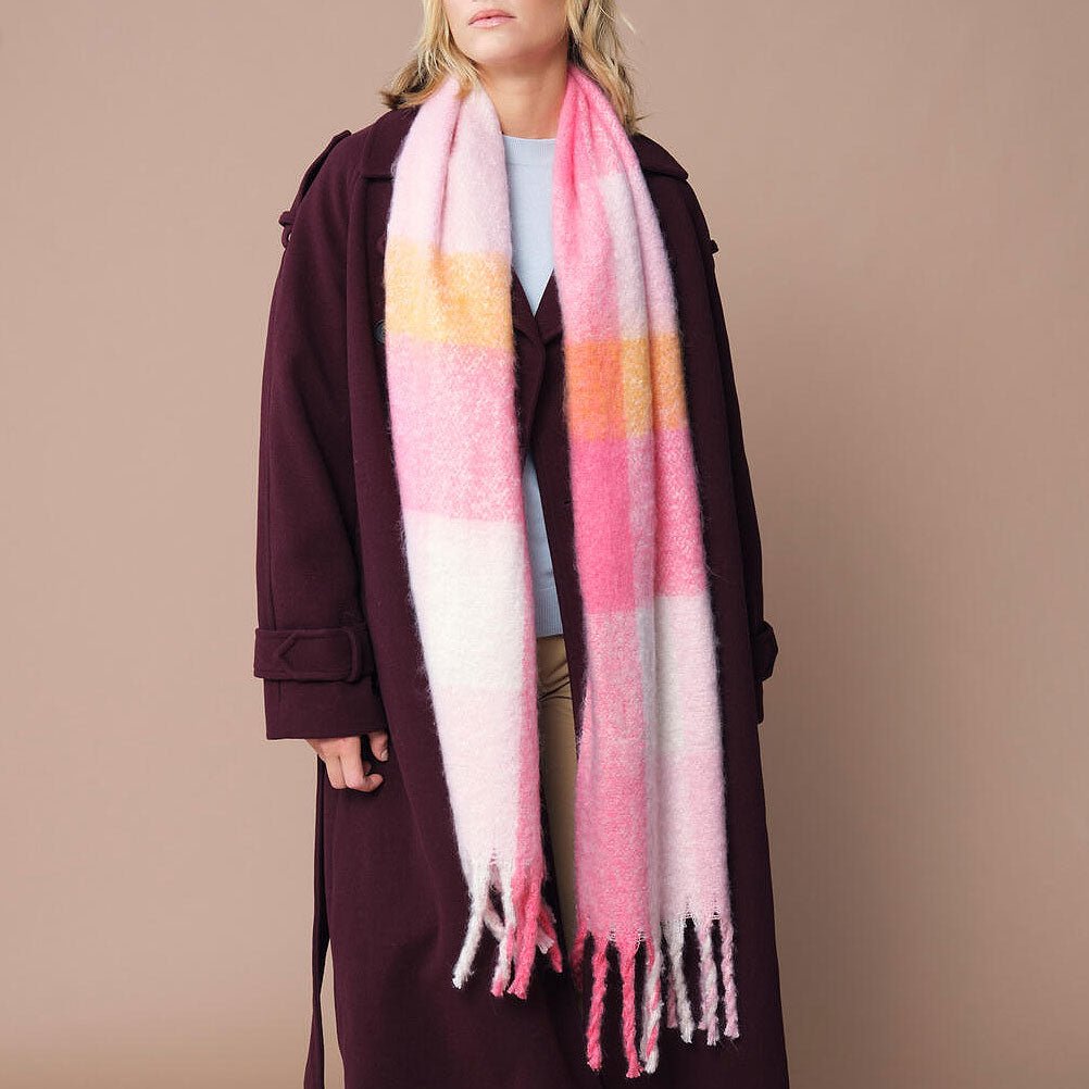 Candy Cuddle - Kuschel - XL - schal in candy pink - Pulver & Blei