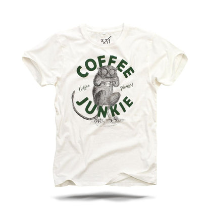 Coffee Junkie Männer T-Shirt Nature - Pulver & Blei