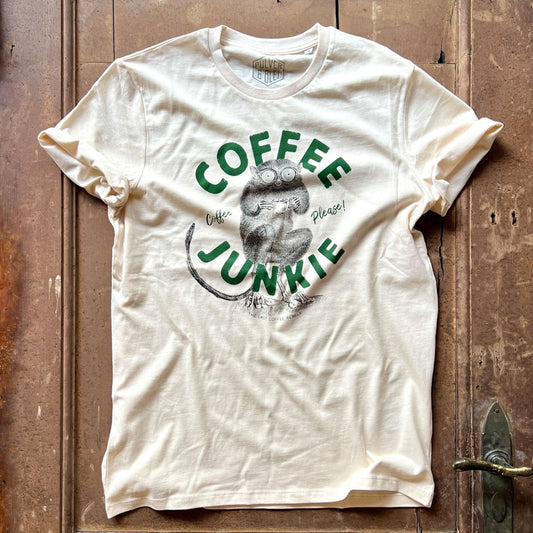 Coffee Junkie T-Shirt Nature RAw - Pulver & Blei