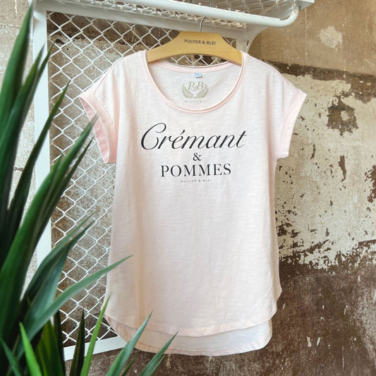 Crémant & Pommes - Fashion T-Shirt Rosé - Pulver & Blei