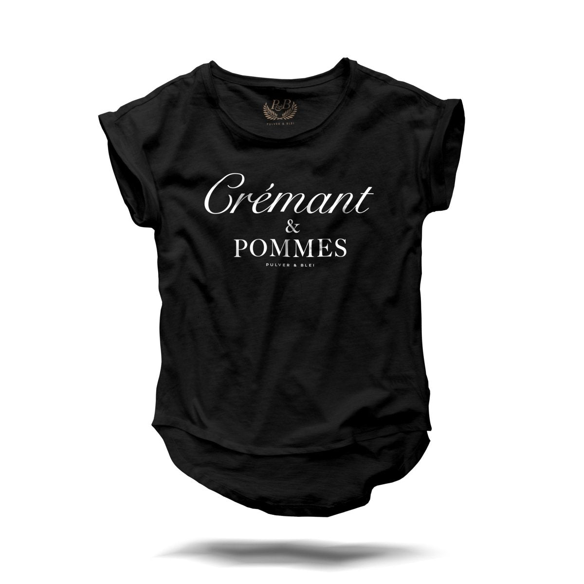 Crémant & Pommes - Fashion T-Shirt schwarz - Pulver & Blei