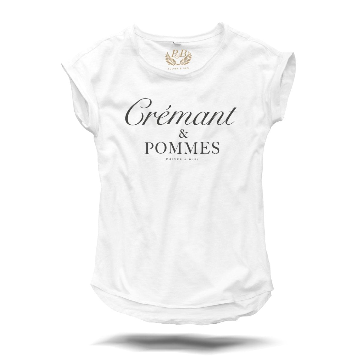 Crémant & Pommes - Fashion T-Shirt weiss - Pulver & Blei