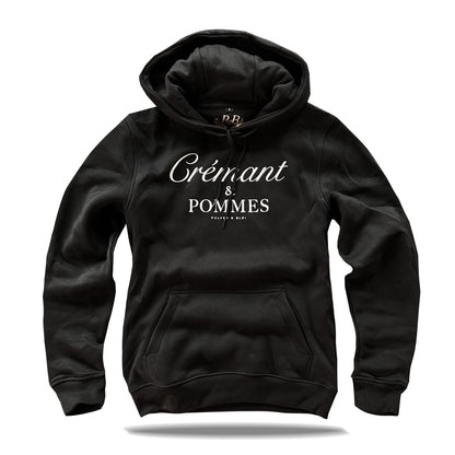 Crémant &amp; Fries - Hoodie Black