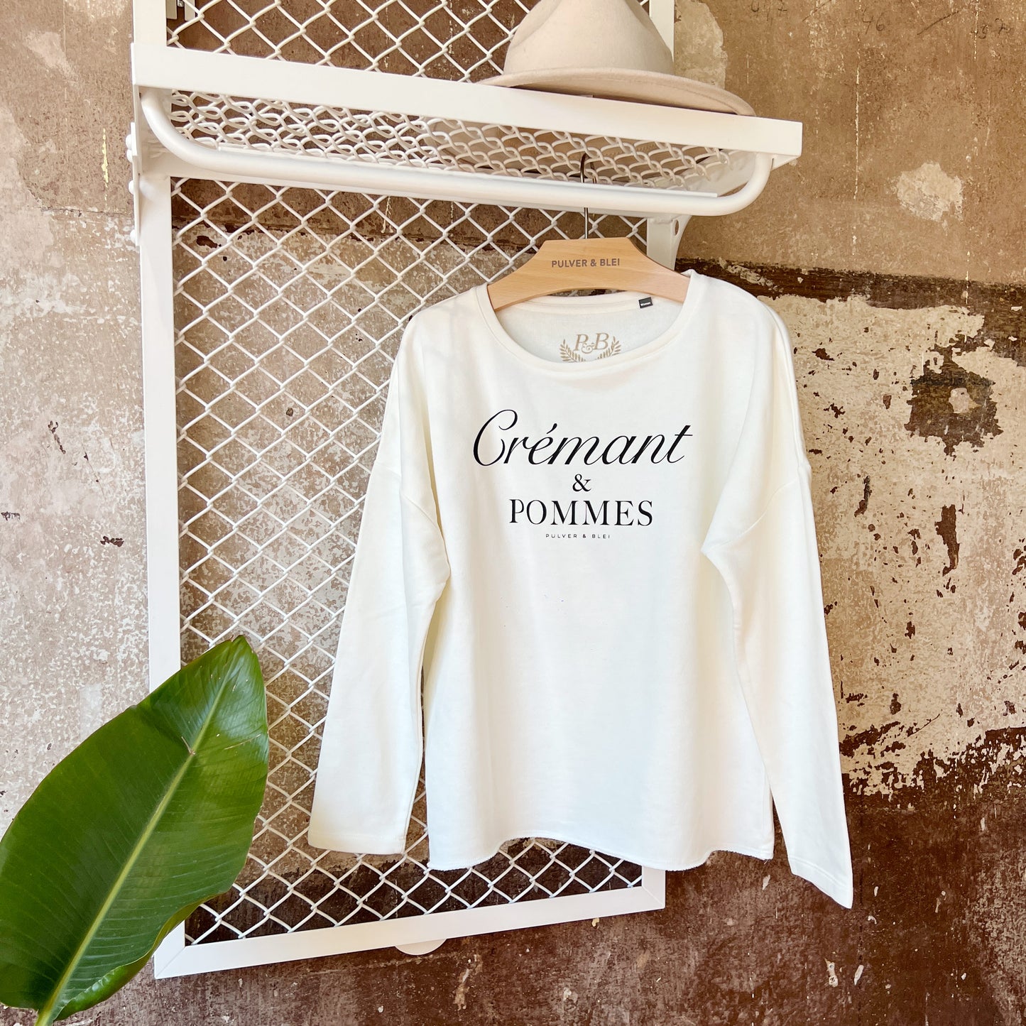 Crémant & Pommes - Sweatshirt natur