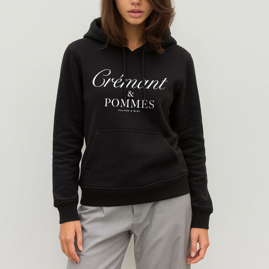 Crémant & Pommes - Unisex - Hoodie Black - Pulver & Blei