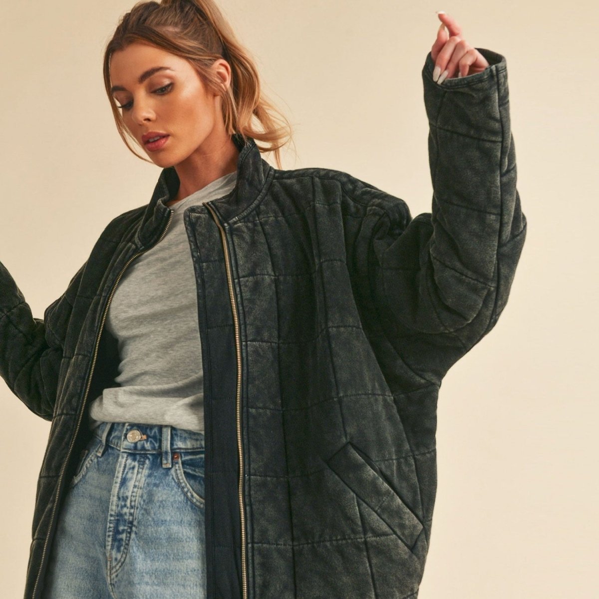 Echowood Haze - LA Vintage Jacket - Pulver & Blei