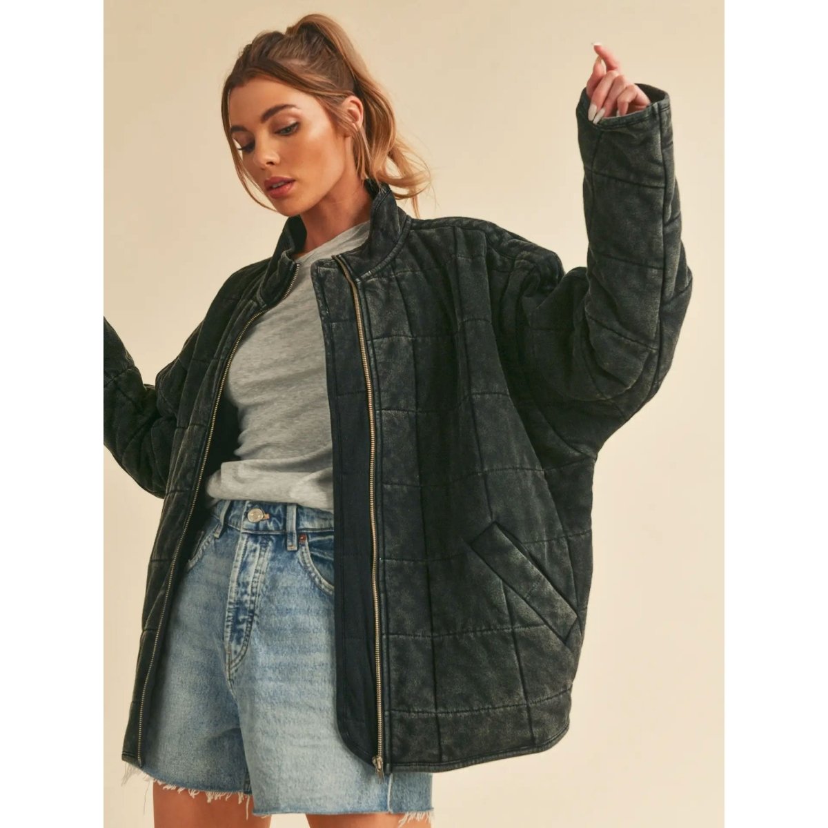 Echowood Haze - LA Vintage Jacket - Pulver & Blei