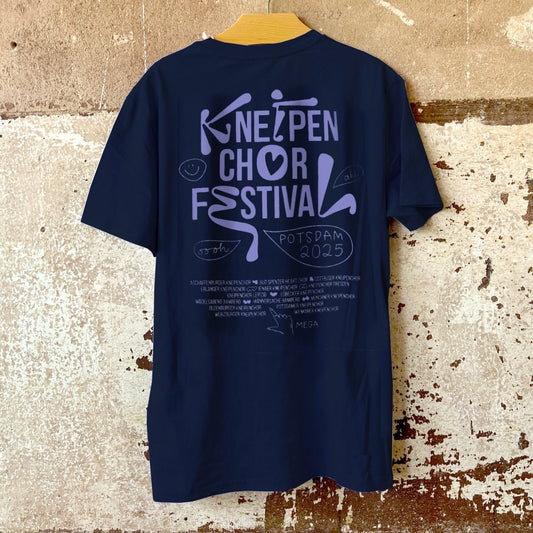 Festival T-Shirt (Bio) - Navy - Pulver & Blei