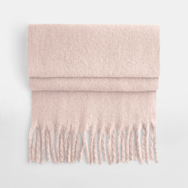 Fluffy Pink Schal XL - Pulver & Blei